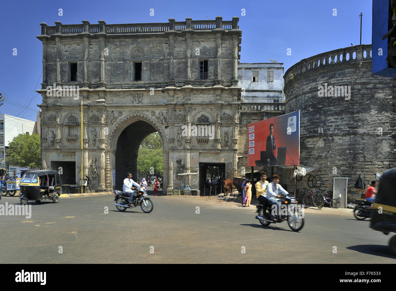 Khambhalia gate, jamnagar, saurashtra, gujarat, india, asia Stock Photo
