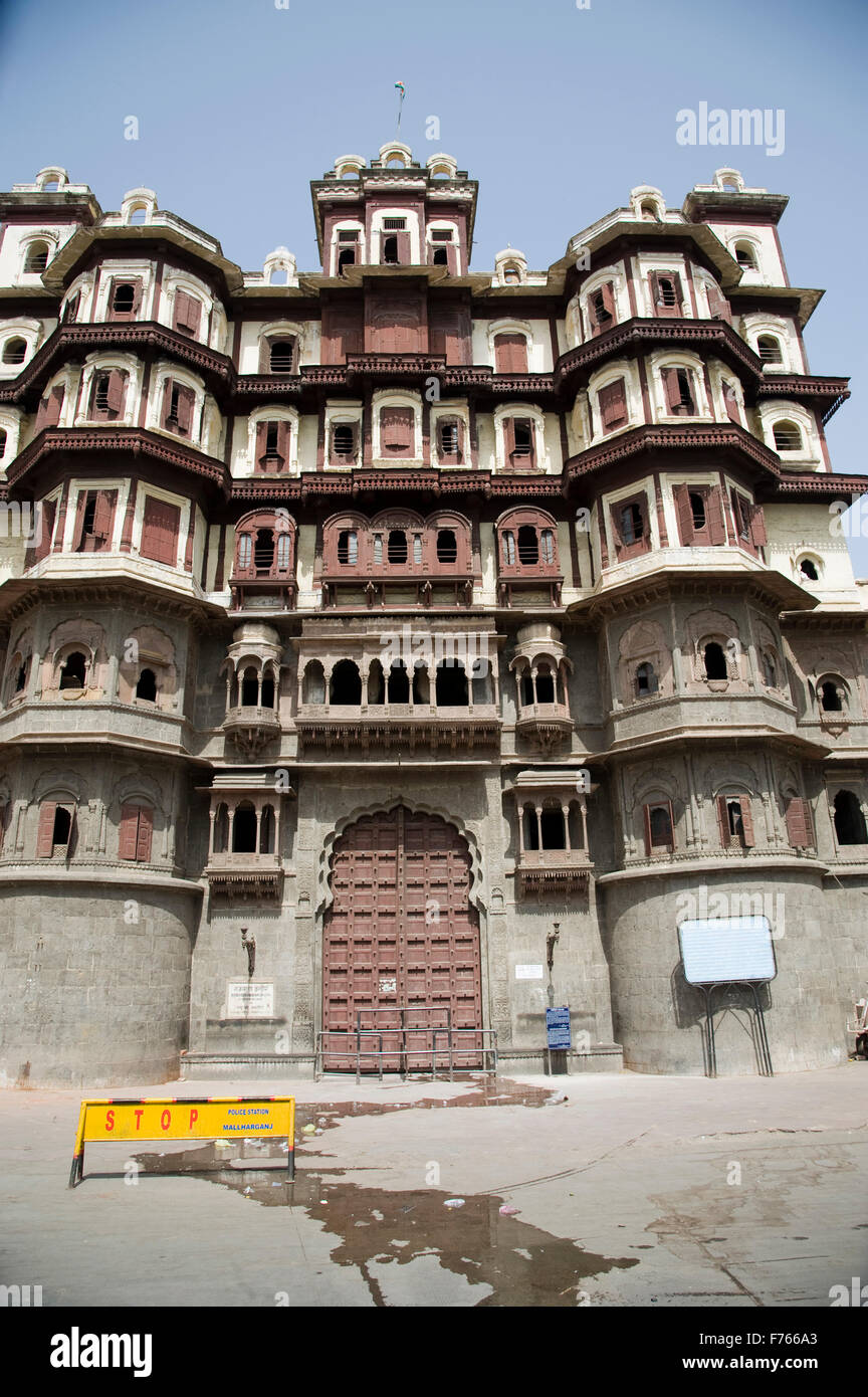 Rajwada Palace, Holkar palace, Indore palace, Kajuri Market, Indore, Madhya Pradesh, India, Asia Stock Photo