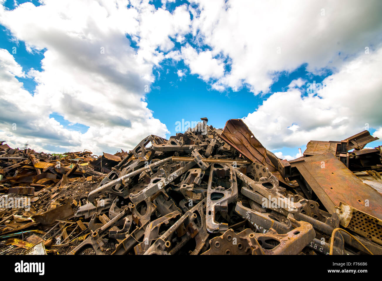 Scrap Ruer Recycle aluminum metal crushed hi-res stock photography and images - Alamy