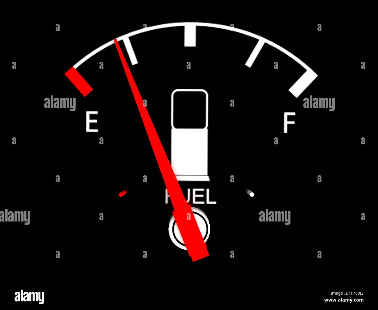 three dimensional fuel gauge Stock Photo Alamy
