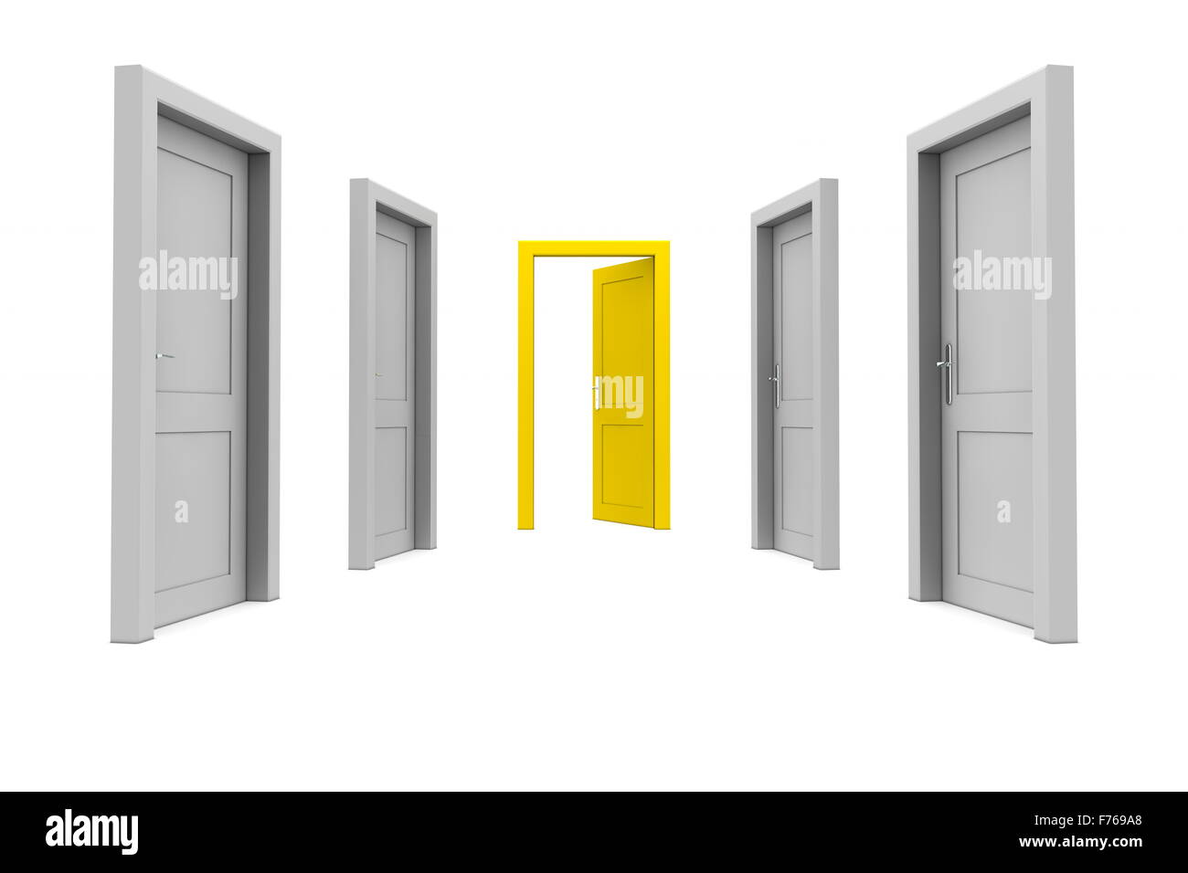 Take the Yellow Door Stock Photo Alamy