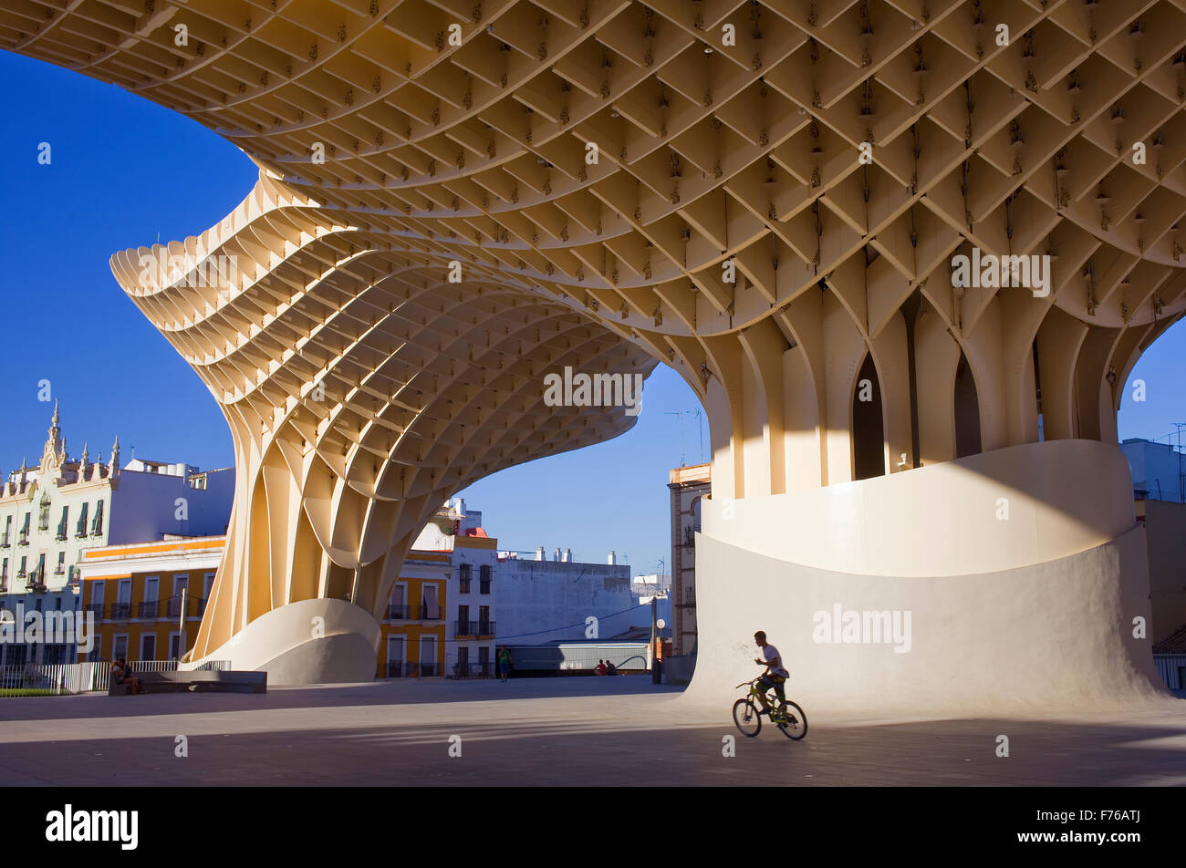 Metropol Parasol,in Plaza de la Encarnación,Sevilla,Andalucía,Spain Stock Photo