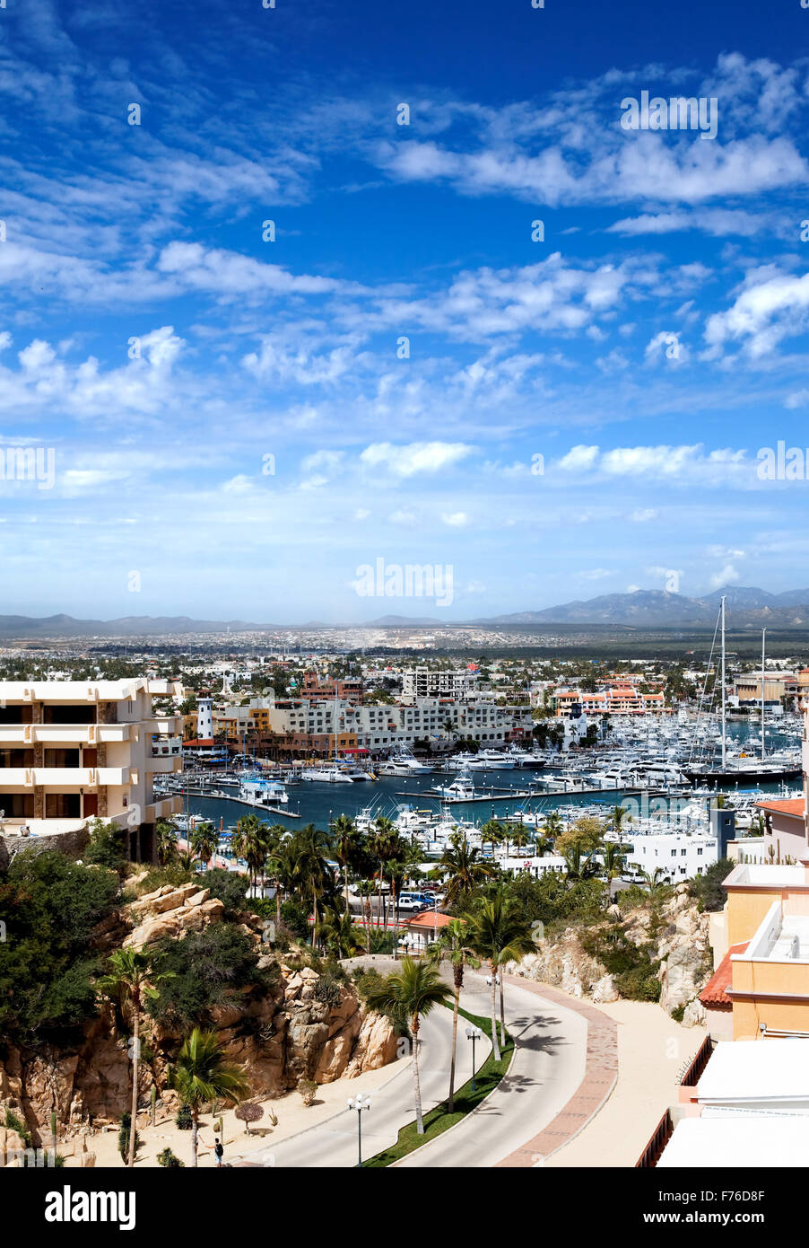 Marina and downtown Cabo San Lucas Stock Photo - Alamy