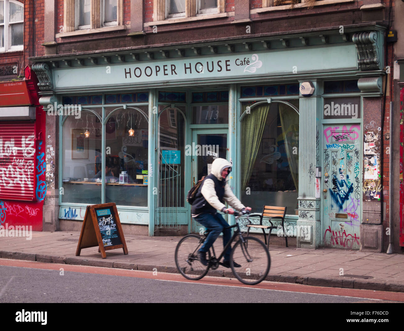 Stokes Croft Bristol England UK Hooper House Cafe Stock Photo