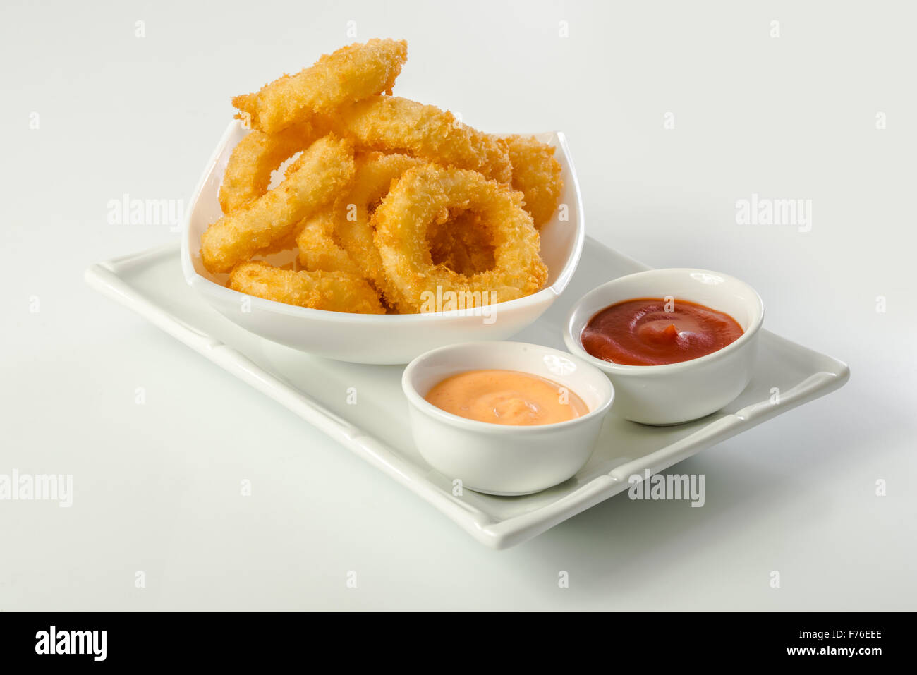 Deep Fried Calamari Rings Stock Photo - Alamy