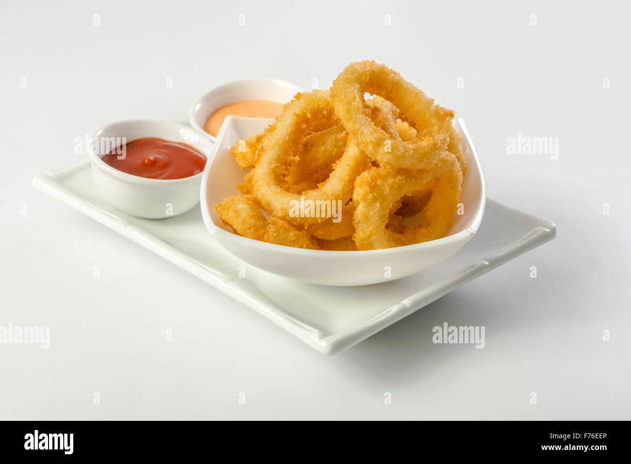 Deep Fried Calamari Rings Stock Photo - Alamy