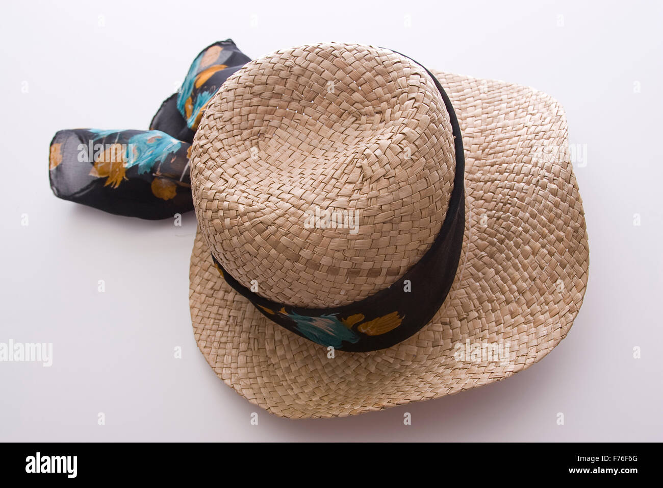 Twisted straw hat Stock Photo Alamy