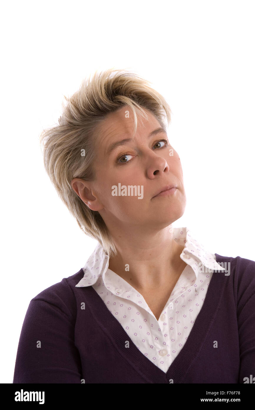 Pretty mature woman hi-res stock photography and images - Alamy