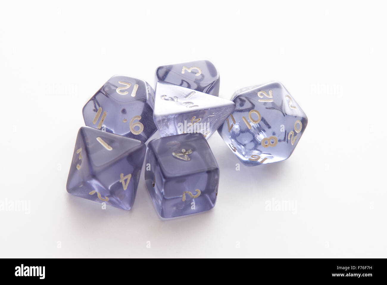 Set of role playing dice Stock Photo Alamy