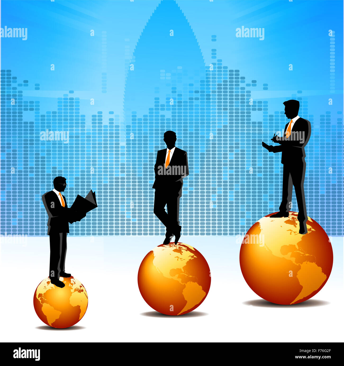 Silhouette business men hi-res stock photography and images - Alamy