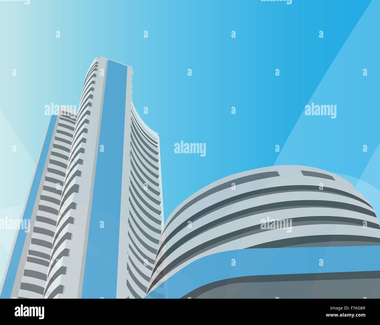 bombay stock exchange, bombay, mumbai Stock Photo