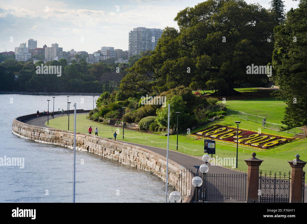 The 200 year anniversary of the Royal Botanic Gardens in Sydney near the Sydney Opera House in New South Wales, Australia Stock Photo