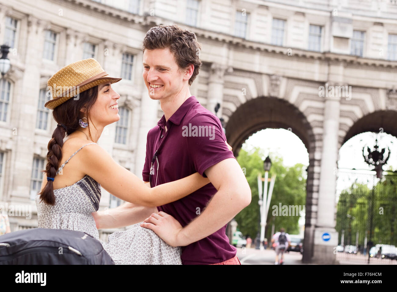 happy couple enjoying their day together Stock Photo