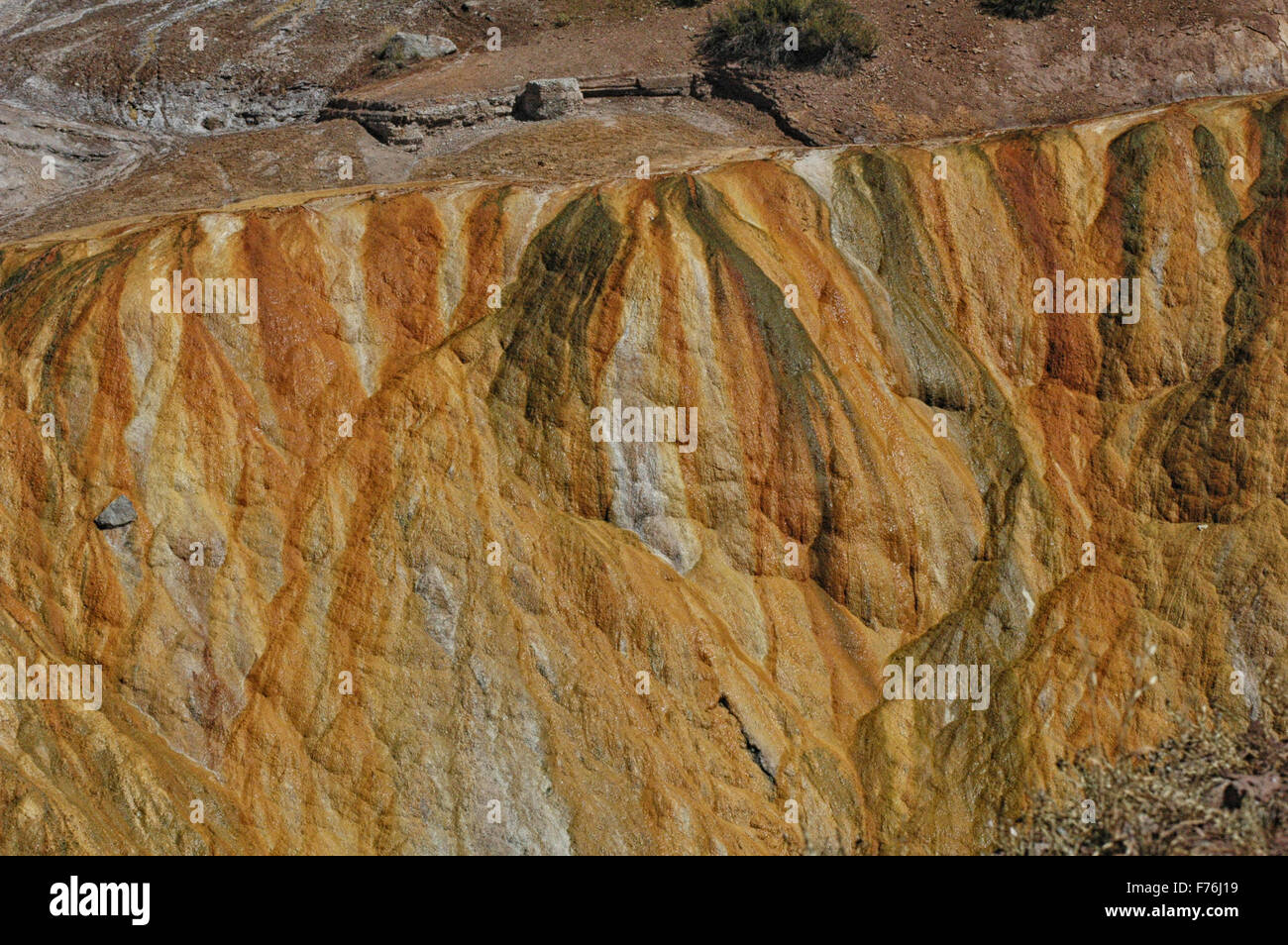Colorful geological formation of Puente del Inca Stock Photo - Alamy
