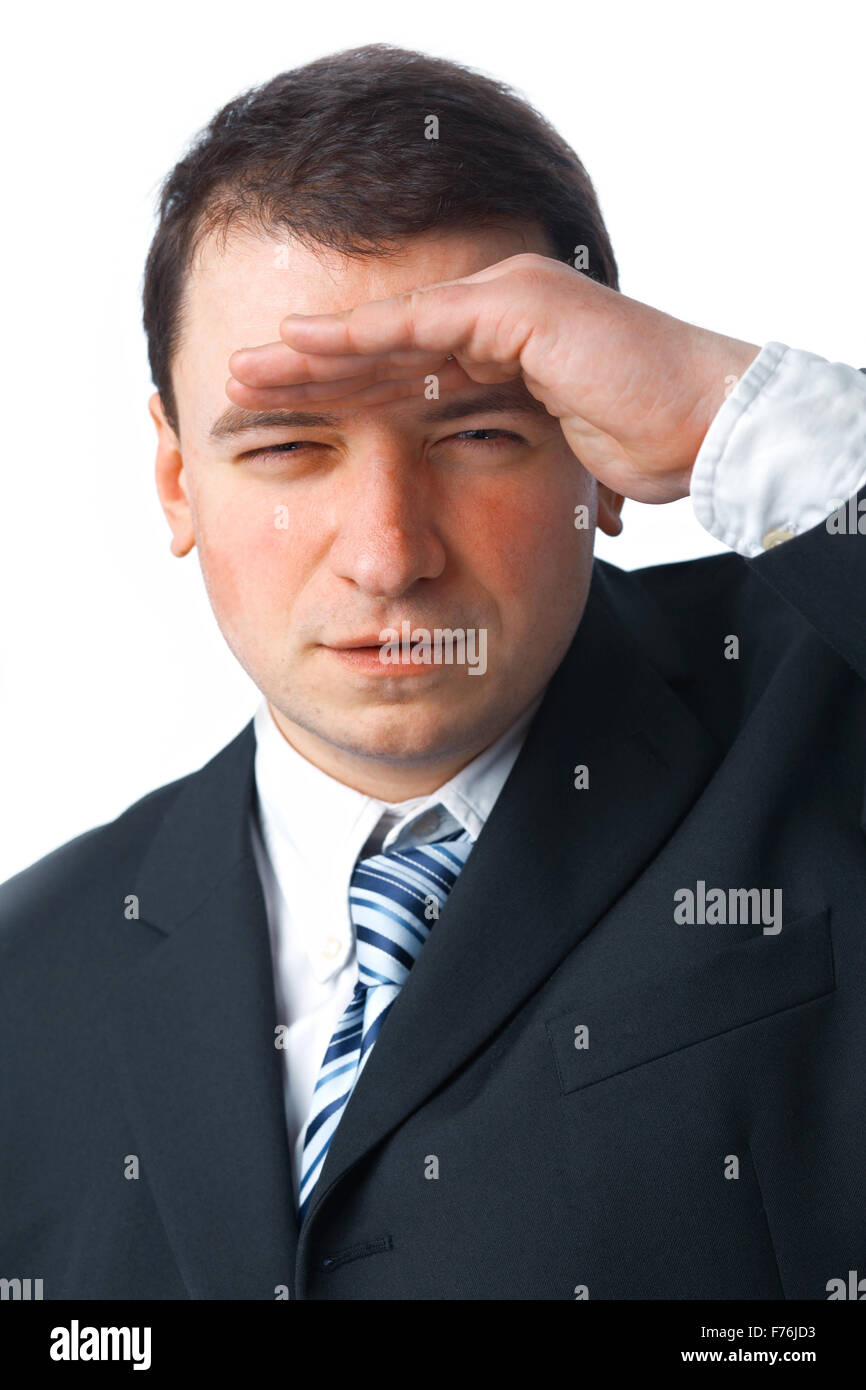 Looking Far Away Stock Photo - Alamy