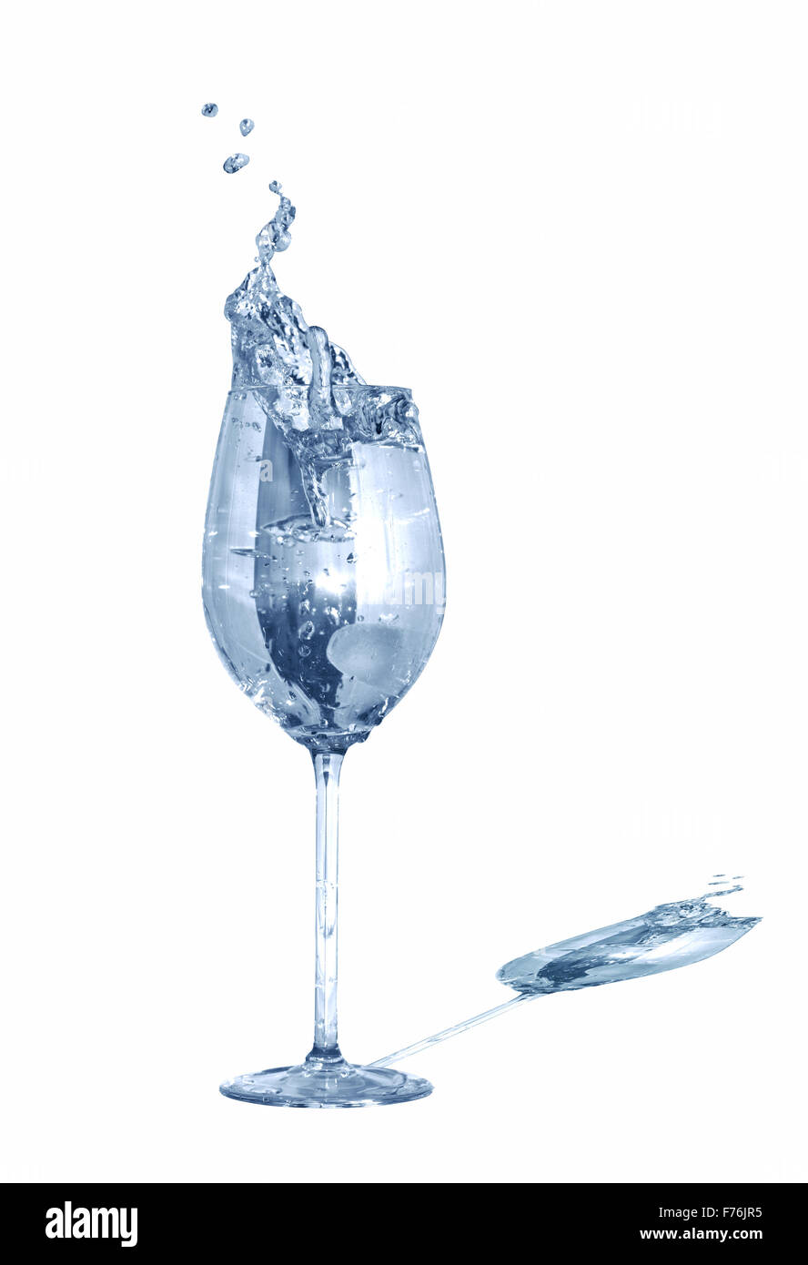 Water With Ice Stock Photo - Alamy