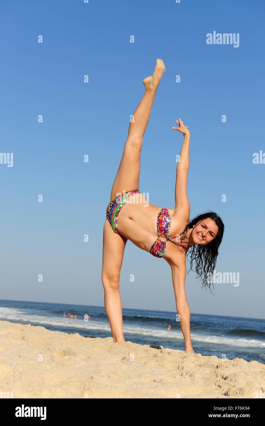 Acrobatics bikini bikini hi-res stock photography and images - Alamy