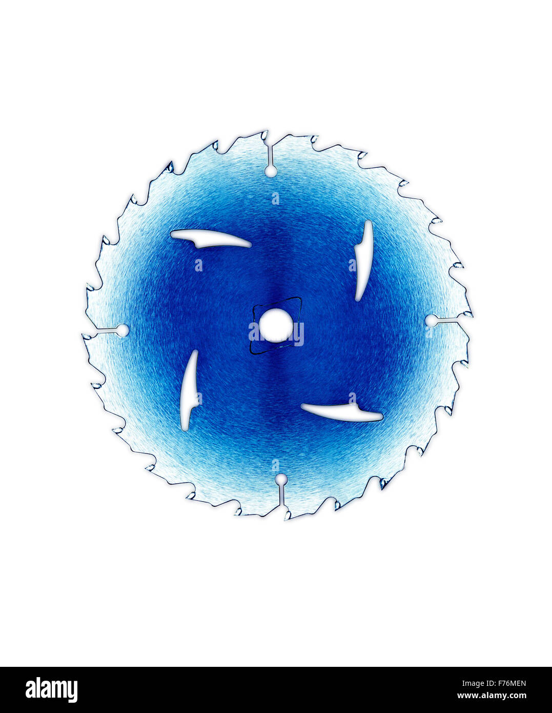 Illustration of Blue Saw Blade Stock Photo Alamy