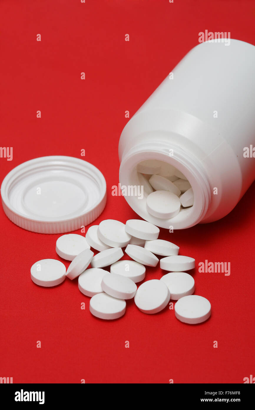 open pill bottle Stock Photo Alamy