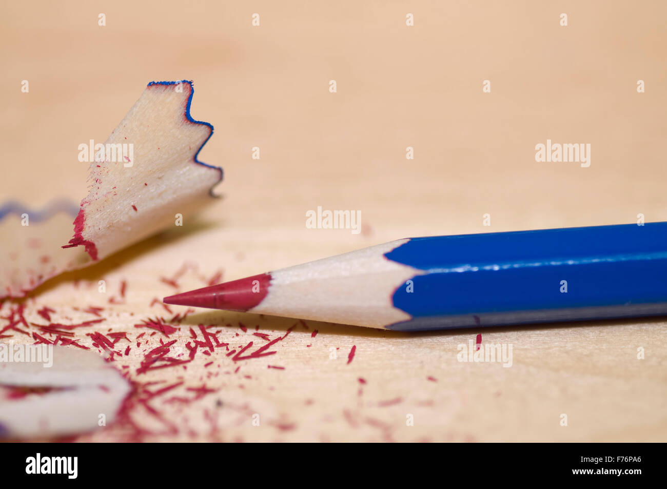 red and blue pencil Stock Photo Alamy