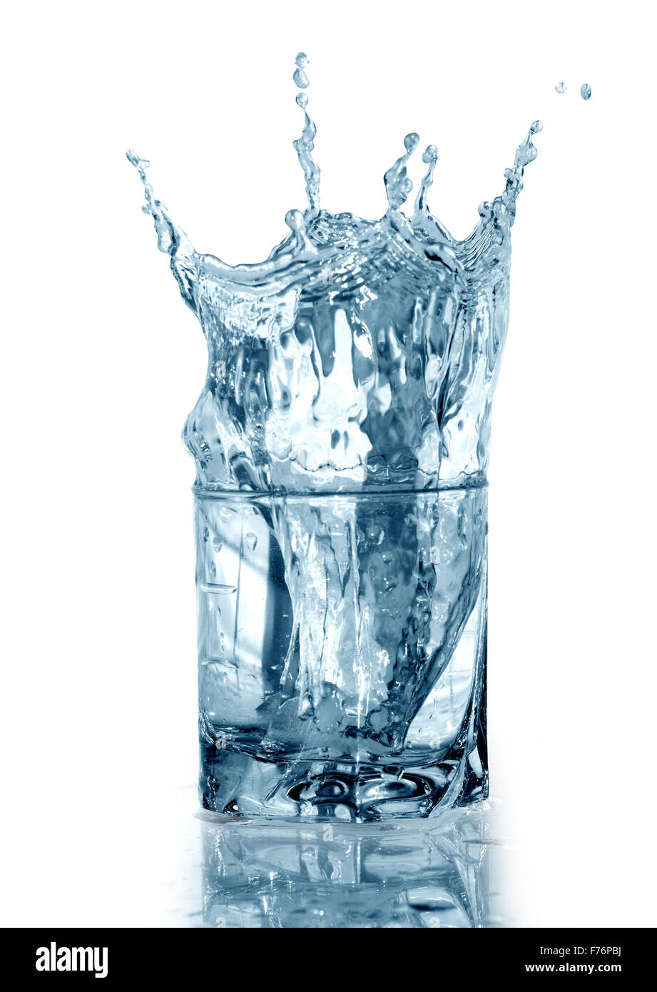 Ice drop with water splash hi-res stock photography and images - Alamy