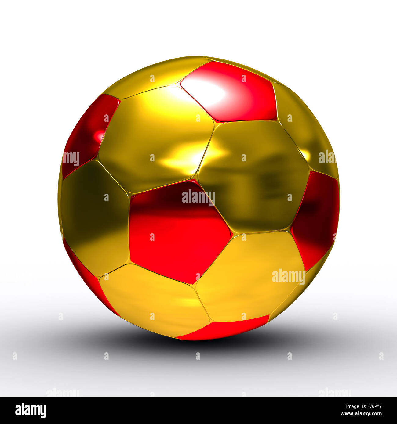 soccer ball on white background. Isolated 3D image Stock Photo - Alamy
