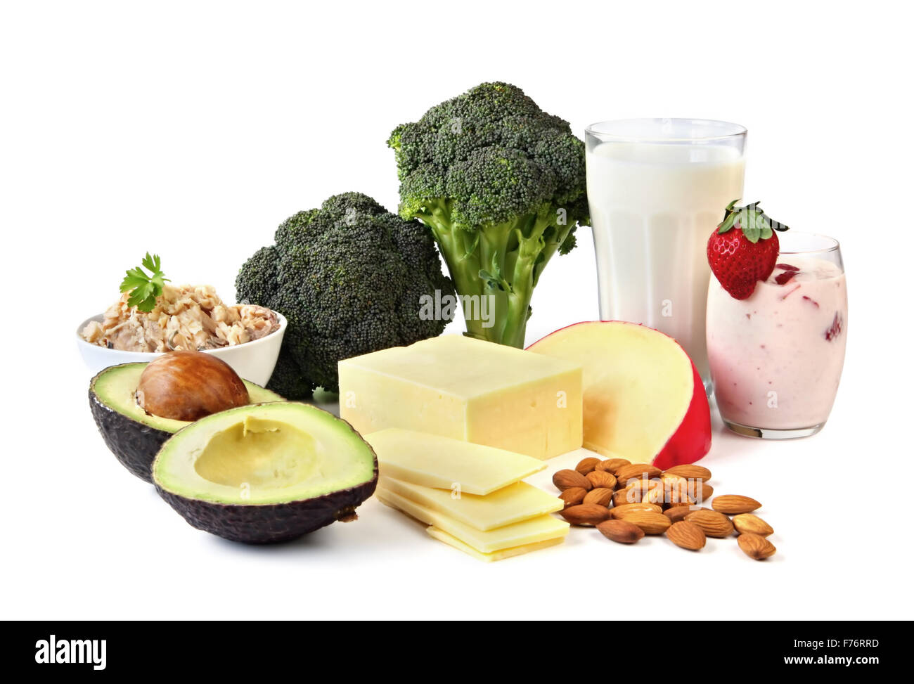 Sources of Calcium Stock Photo Alamy