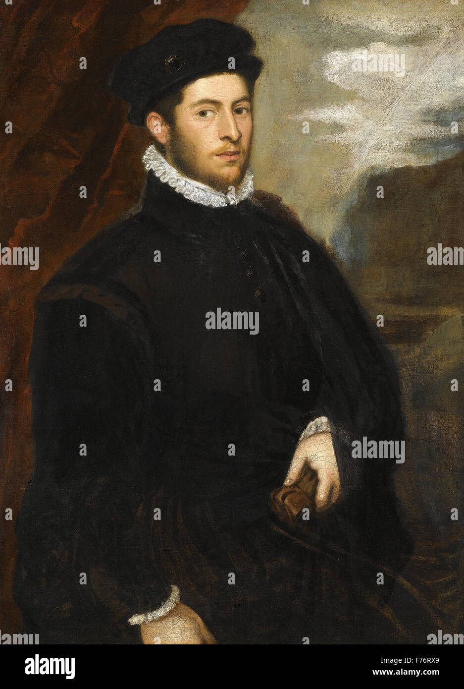 Jacopo Tintoretto - Portrait of a Nobleman Stock Photo
