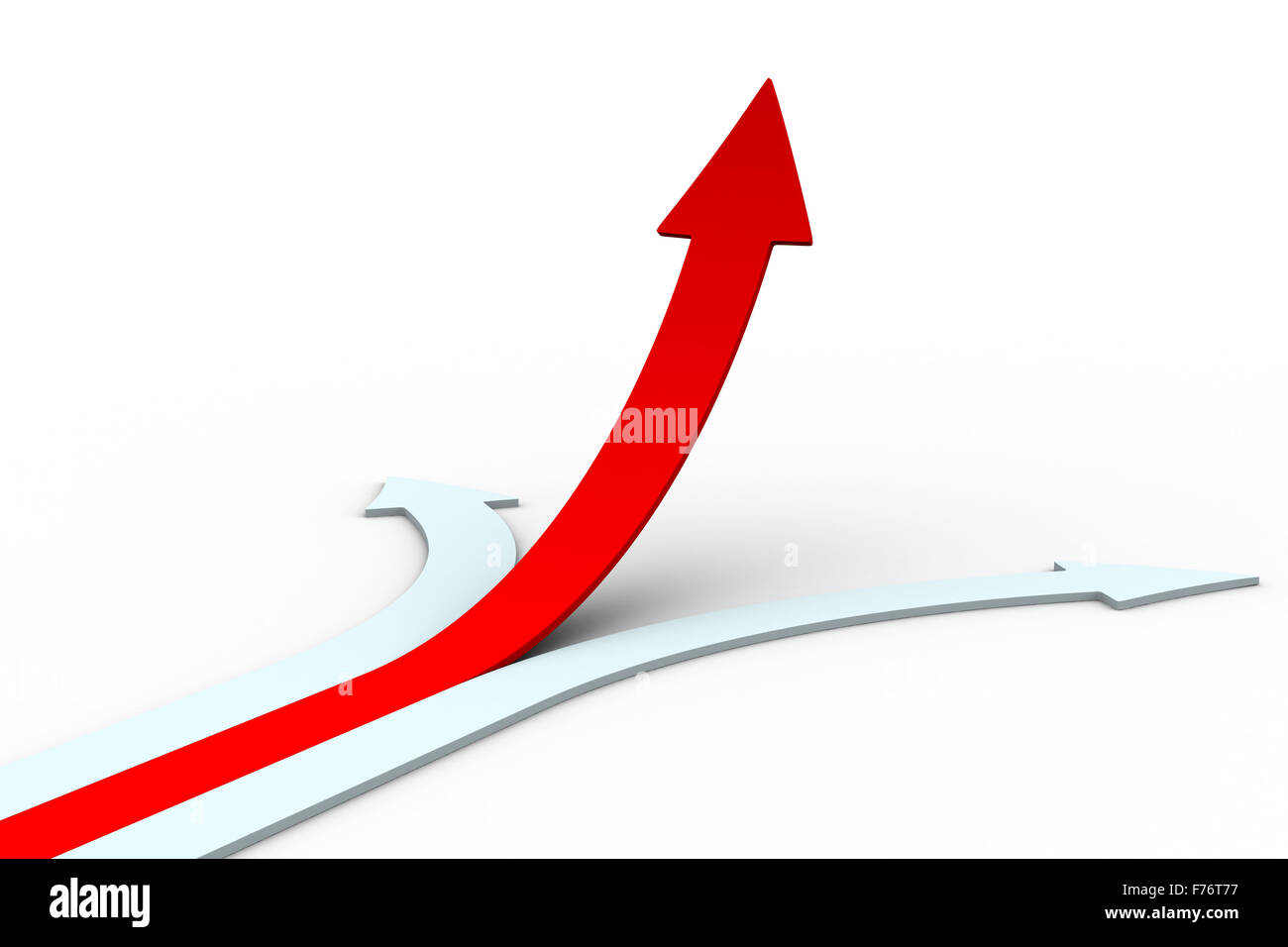 Movement direction to success. Isolated 3D image Stock Photo - Alamy