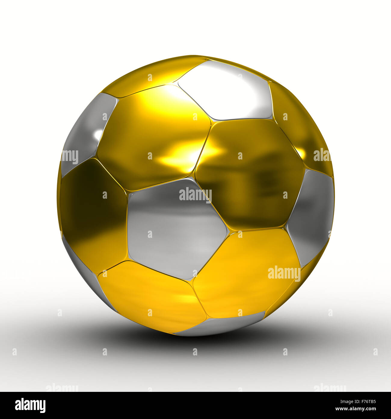 soccer ball on white background. Isolated 3D image Stock Photo - Alamy