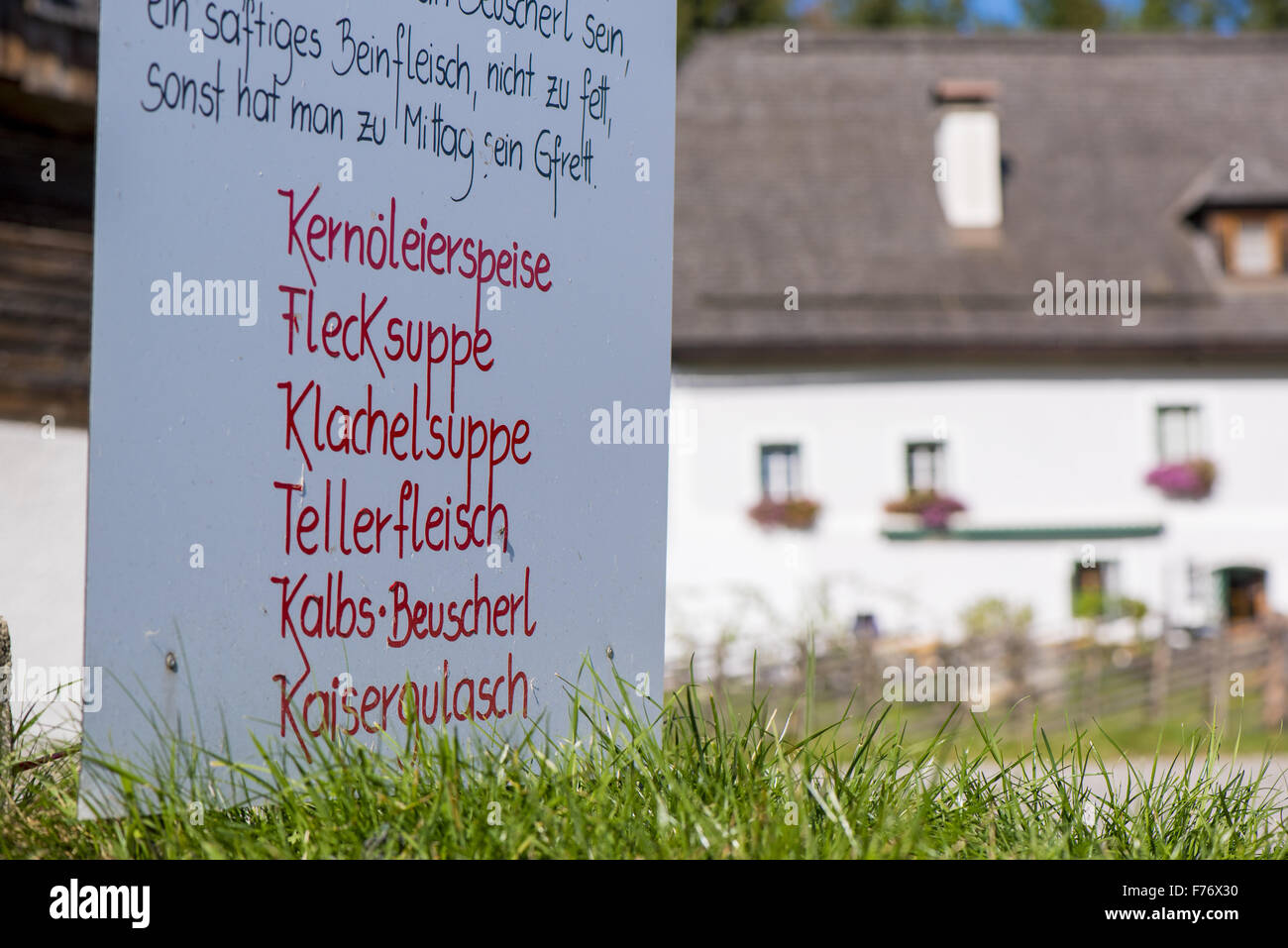 Gastronomy Steirereck Pogusch, Styria, Austria, Pogusch Stock Photo