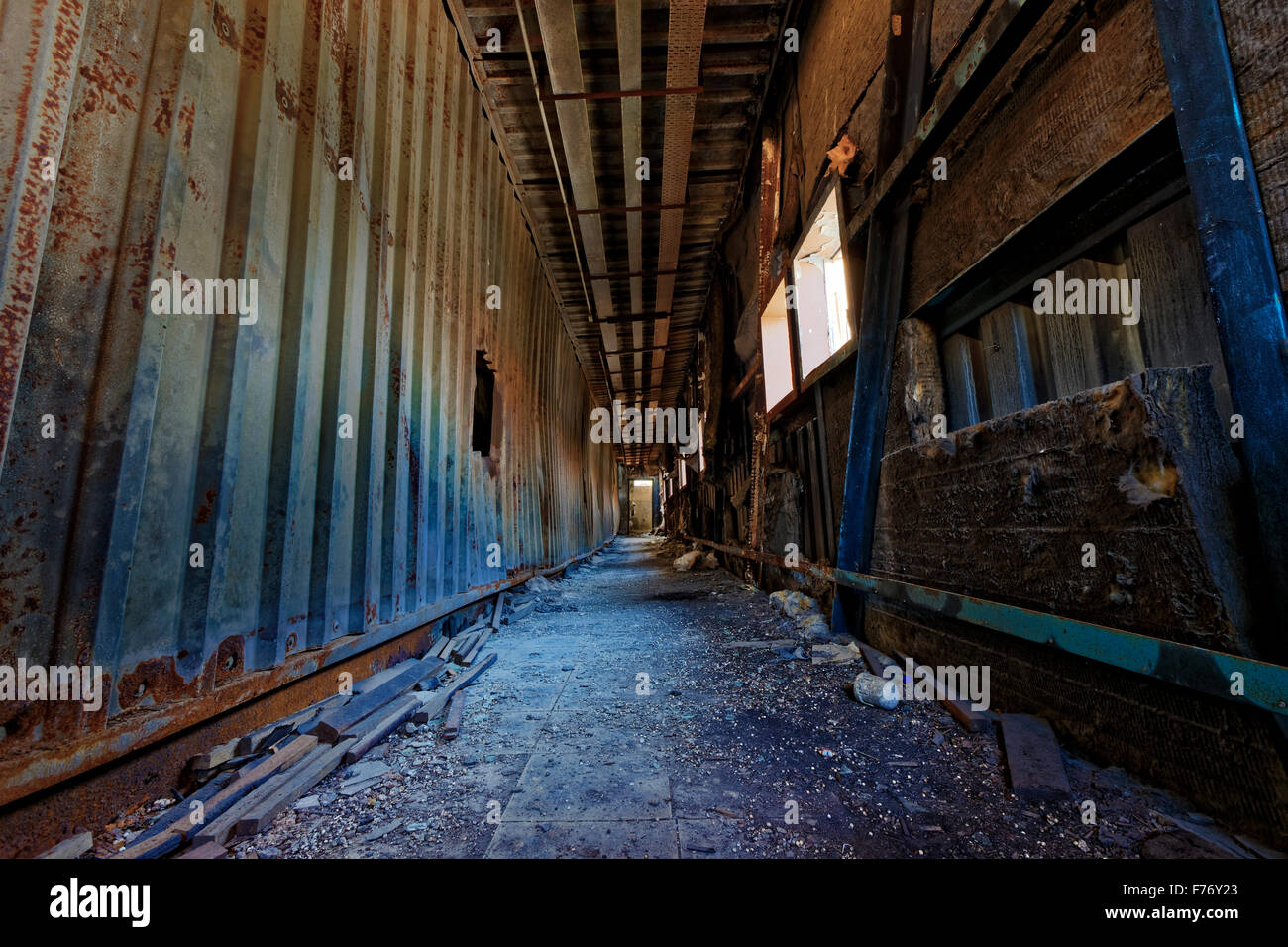 doomsday destruction ruins factory damage Stock Photo