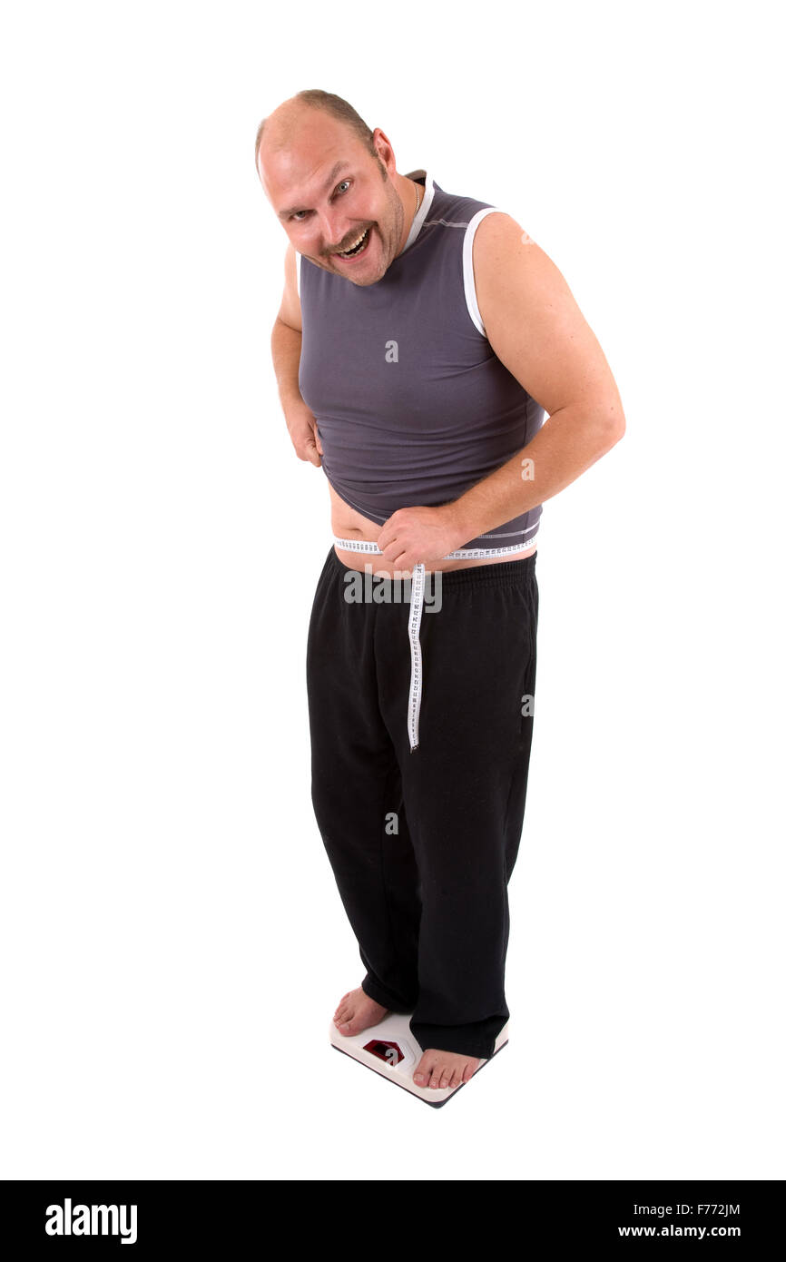 Happy dieter Stock Photo