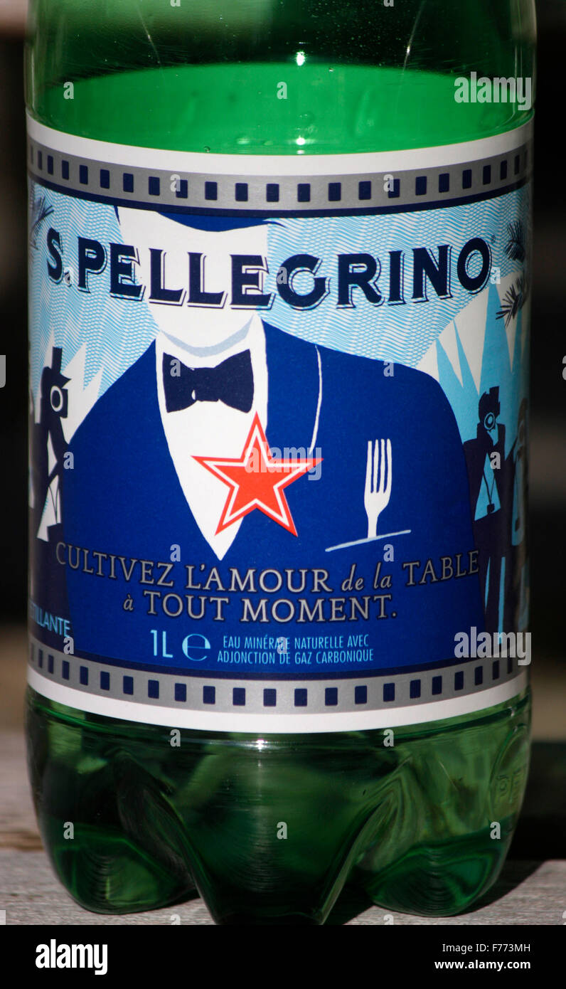Markennamen: 'Pellegrino', Chamonix, Frankreich. Stock Photo