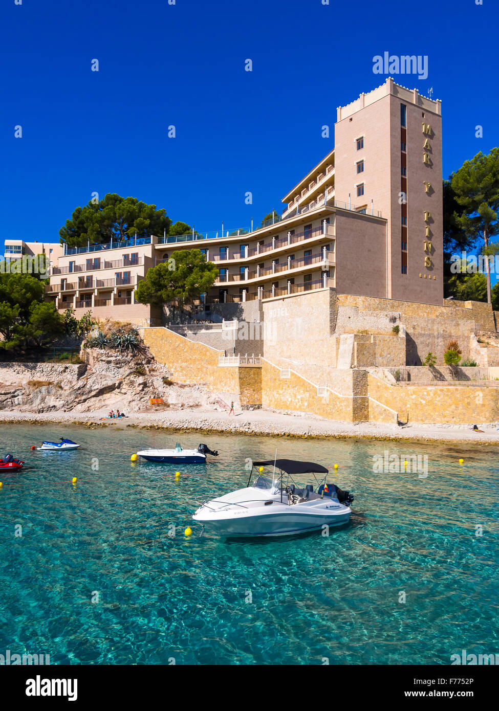 Hotel Mar y Pins, Peguera, Mallorca, Balearic Islands, Spain Stock Photo -  Alamy