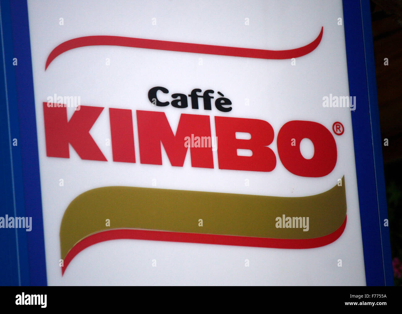 Markennamen: 'Caffe Kimbo', Landeck, Oesterreich. Stock Photo