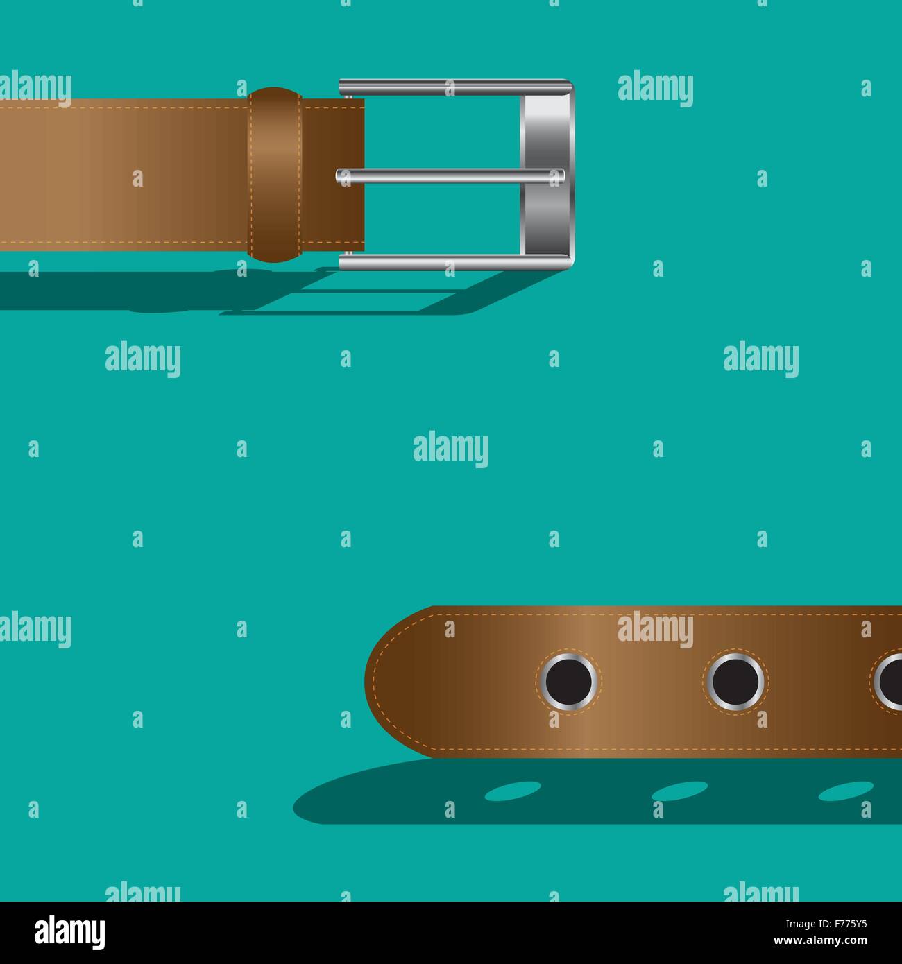 Brown leather belt Stock Vector Image & Art - Alamy