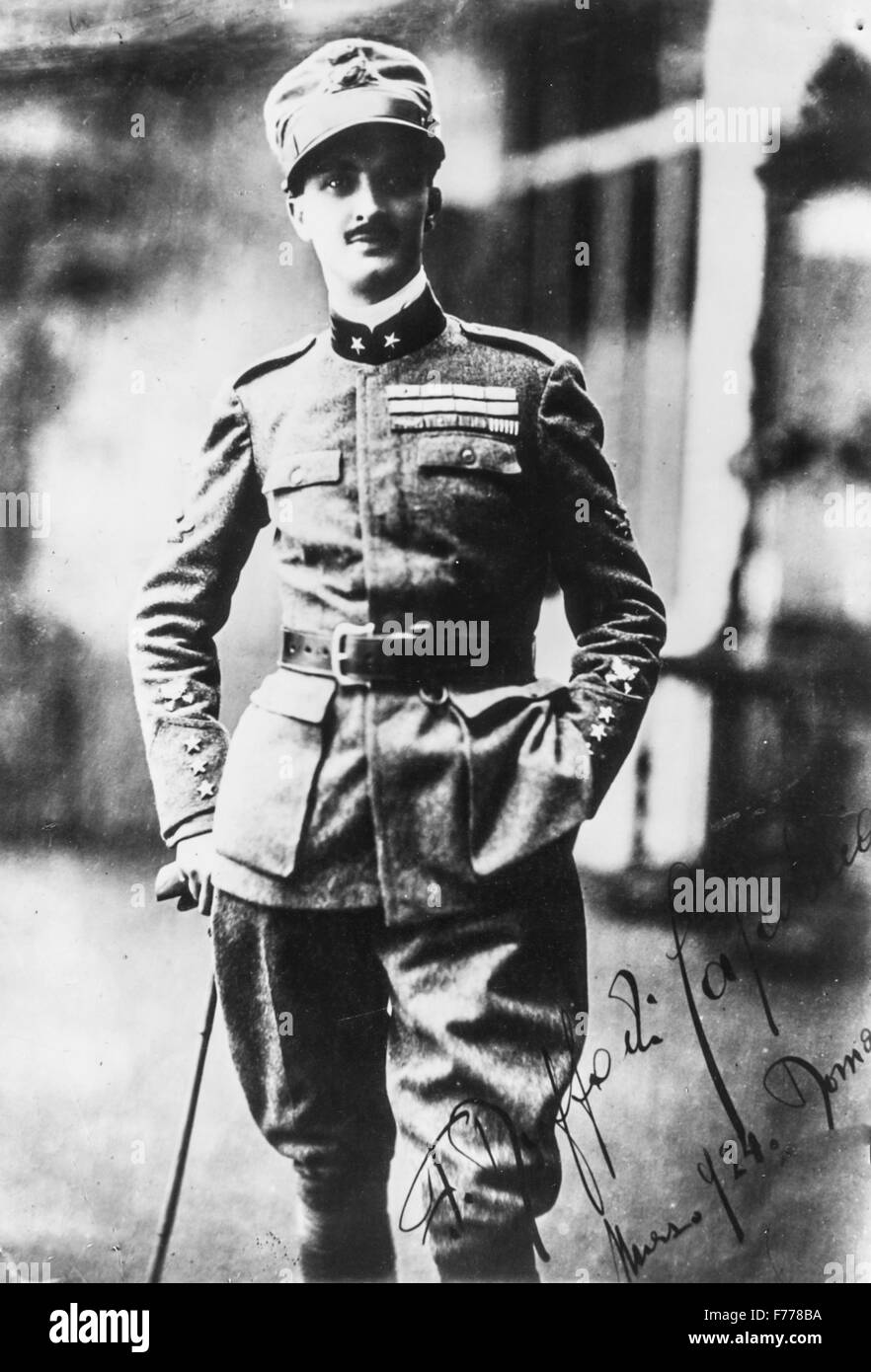Prince Fulco Ruffo di Calabria,1924 Stock Photo
