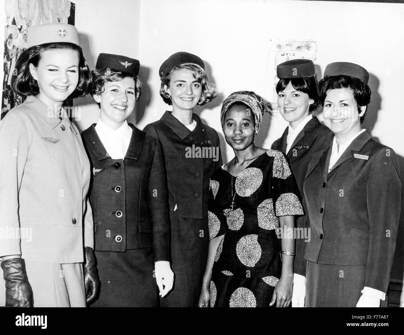 stewardesses,1967 Stock Photo