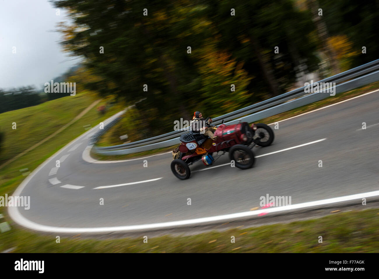 Ford T Classic Car - Hill climb Bad Hindelang, Bavaria, Germany Stock Photo