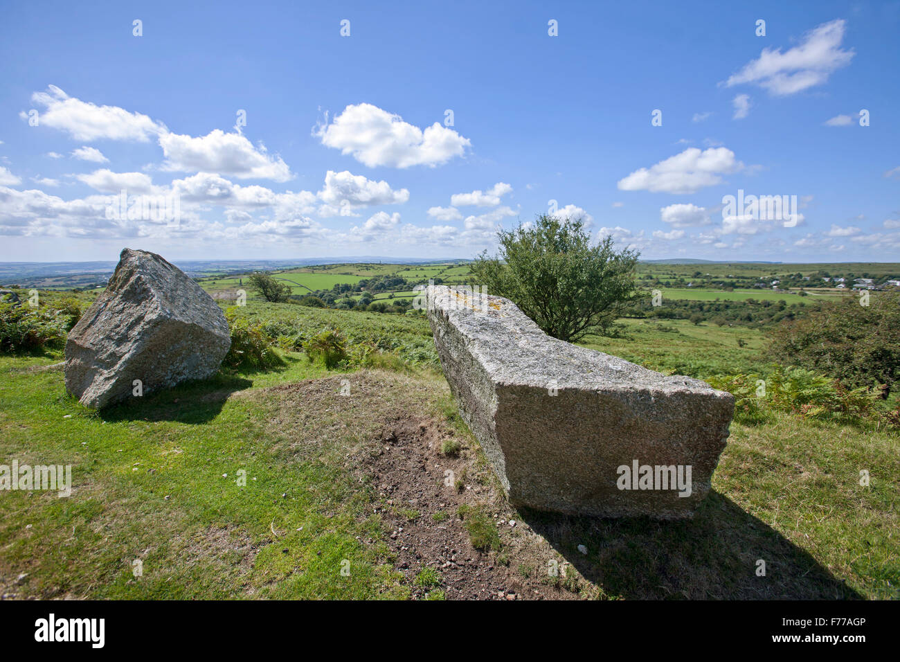 Disused quarry on Bodmin Moor, It was very wild and windy o…