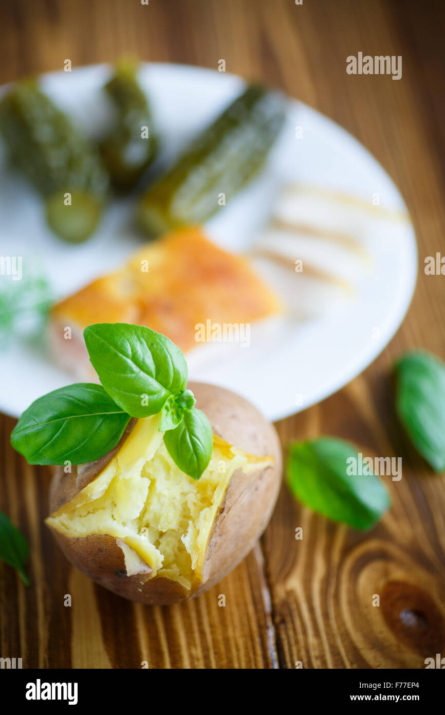 potatoes boiled in their skins Stock Photo Alamy