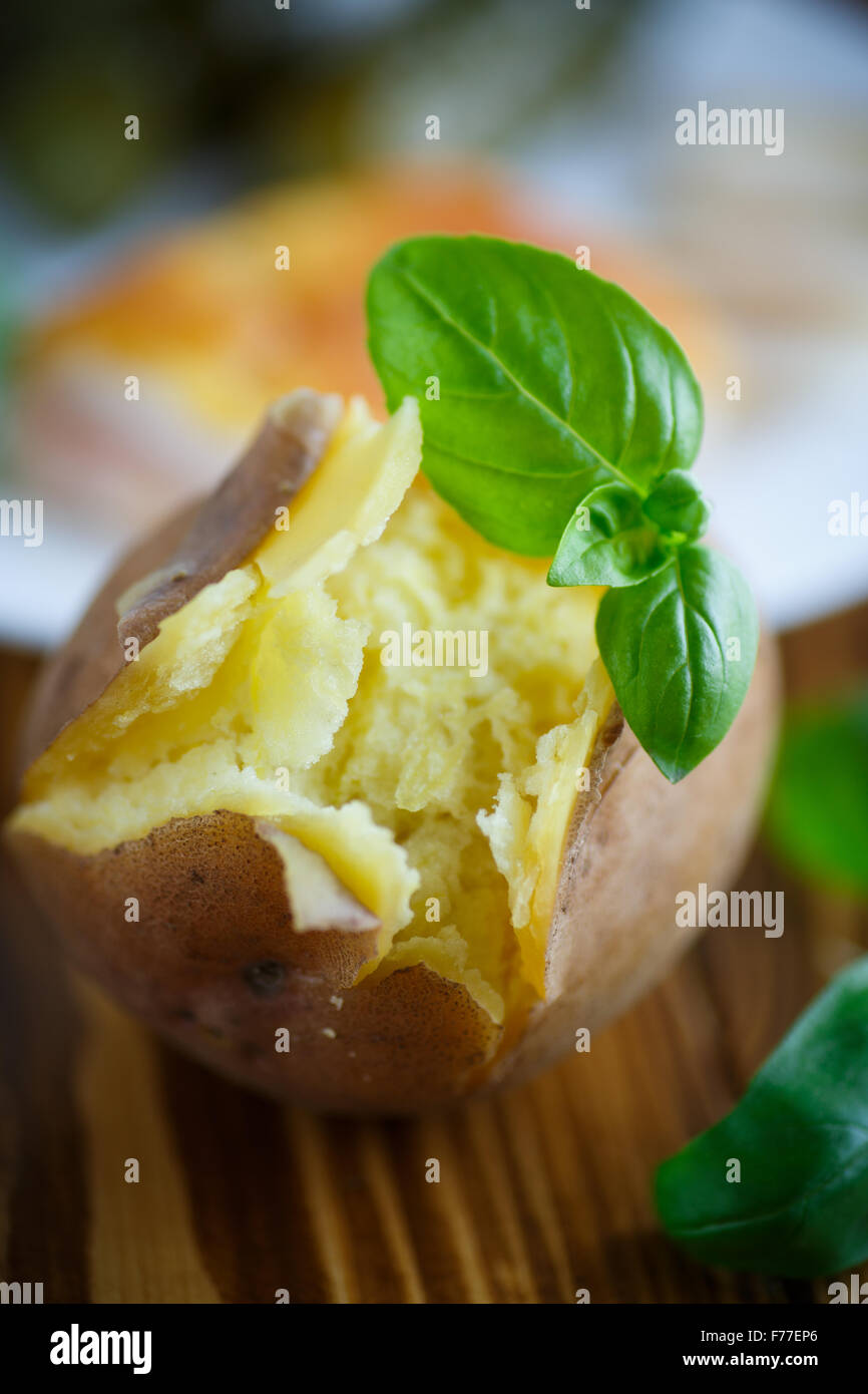 potatoes boiled in their skins Stock Photo Alamy