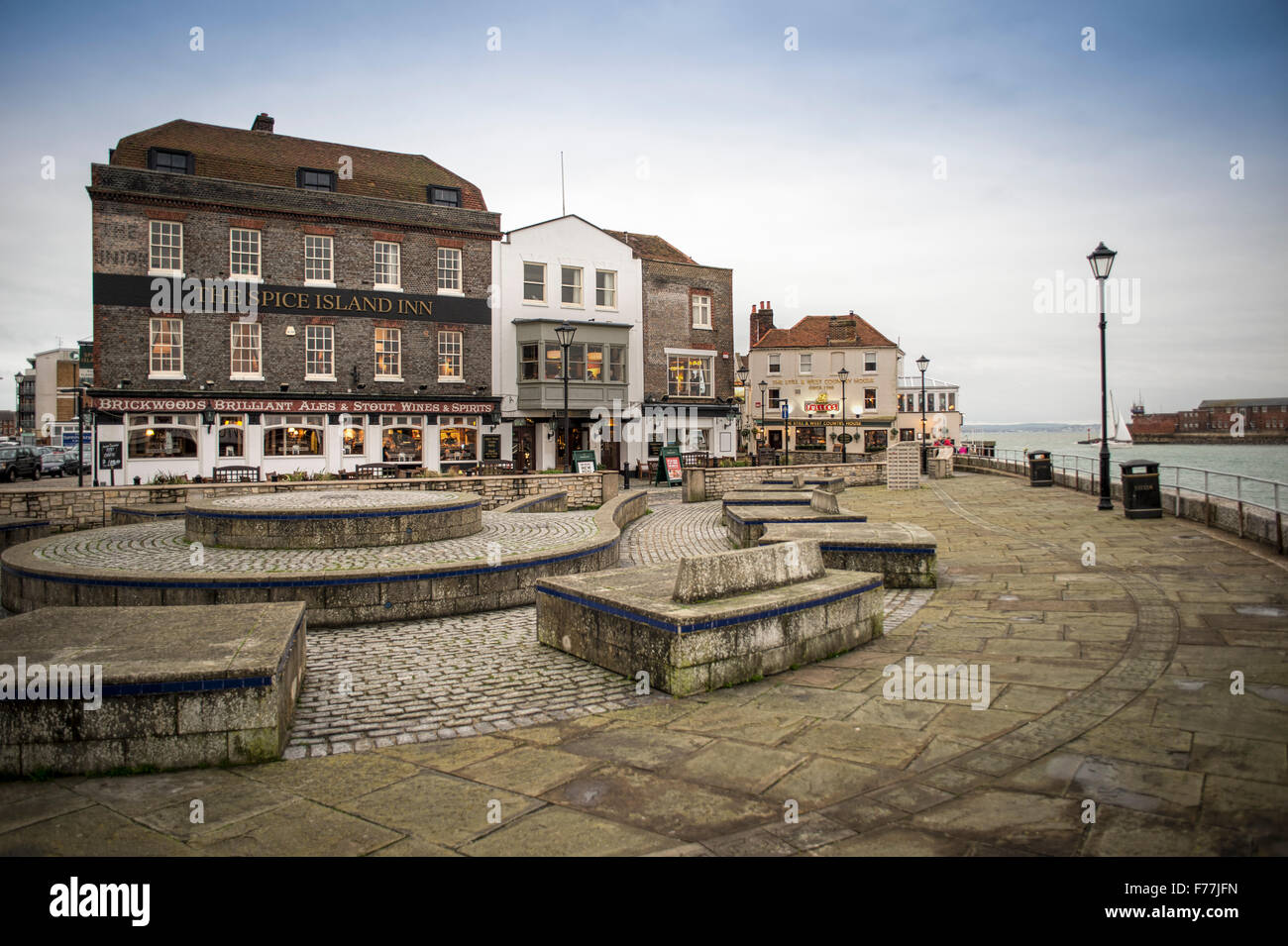 Spice Island in Old Portsmouth Stock Photo
