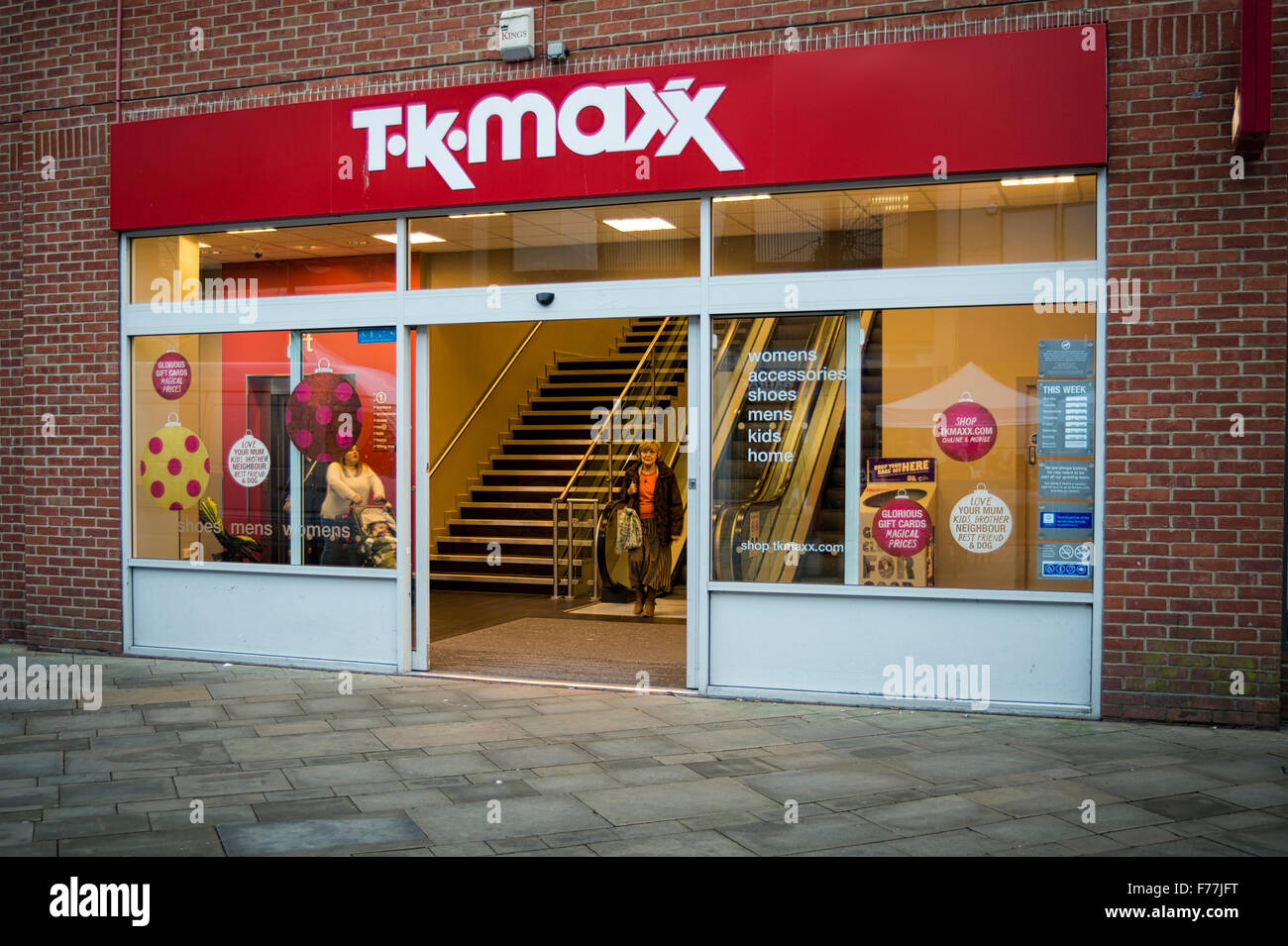 TK Maxx store front Stock Photo