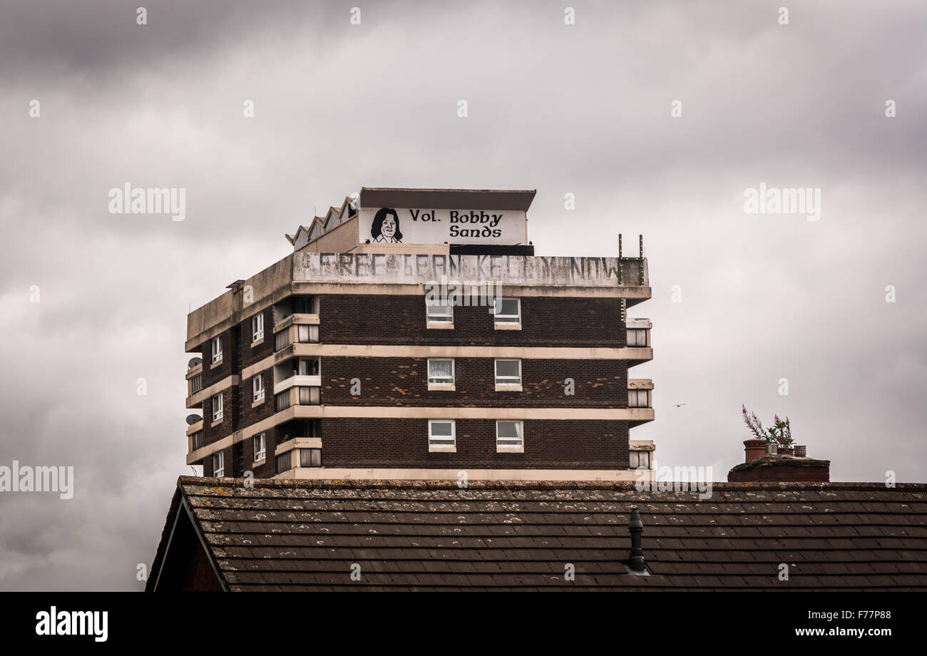 Bobby Sands mural in New Lodge area of Belfast Stock Photo Alamy