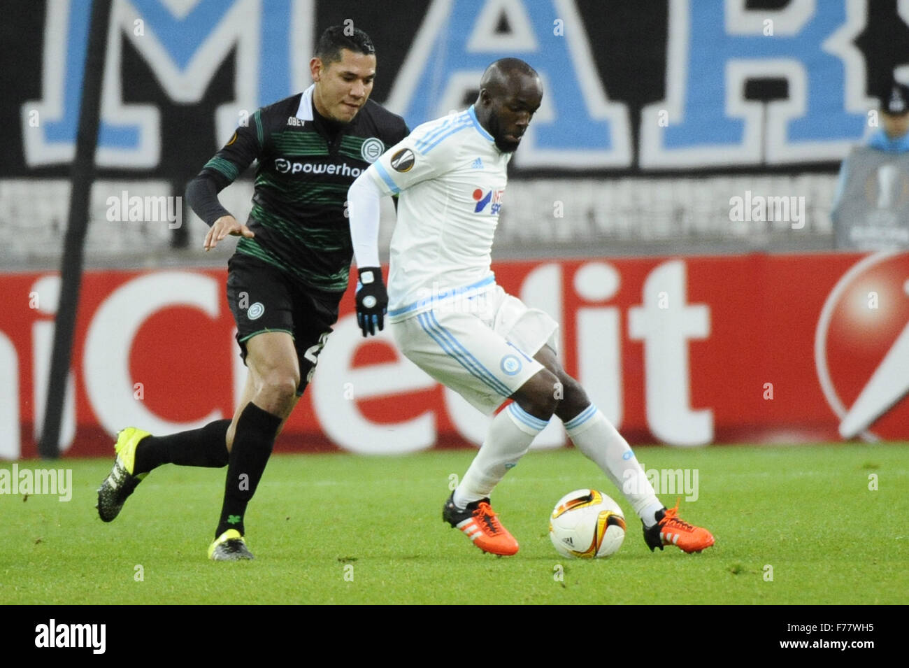 Marseille, France. 26th Nov, 2015. Europea League group stages. Marseille versus Gronigen. Diarra (OM) Credit:  Action Plus Sports/Alamy Live News Stock Photo