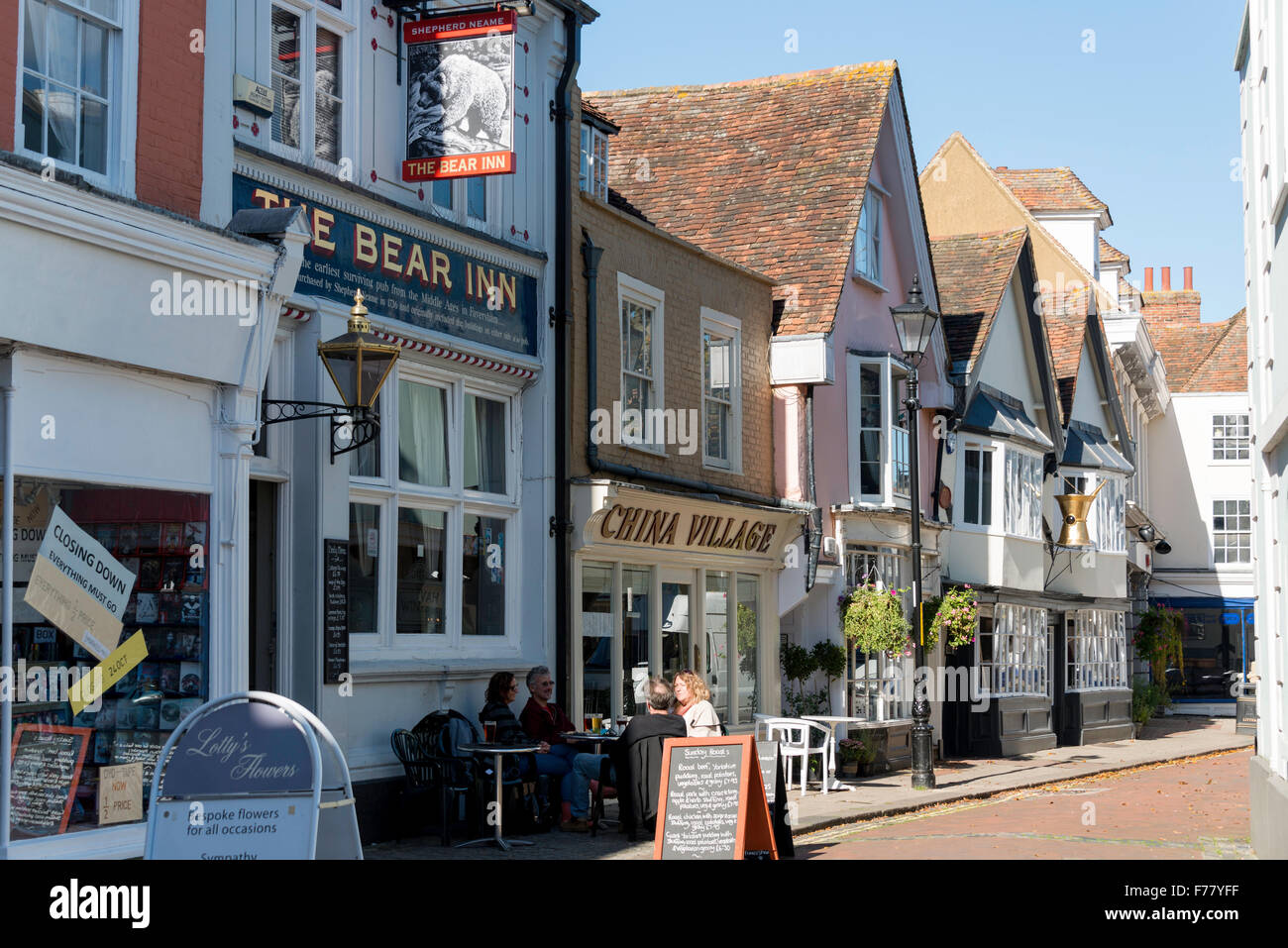 The Bear Inn, Market Place, Faversham, Kent, England, United Kingdom Stock Photo