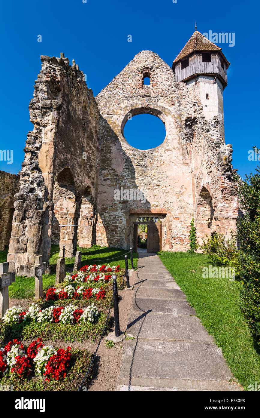 Cart Monastery is a former Cistercian-Benedictine monastery in the Tara Fagarasului region, southern Transylvania, Romania, curr Stock Photo