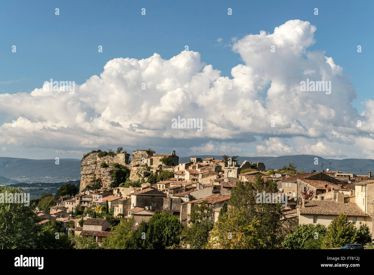 Village Saignon, Provence, France Stock Photo